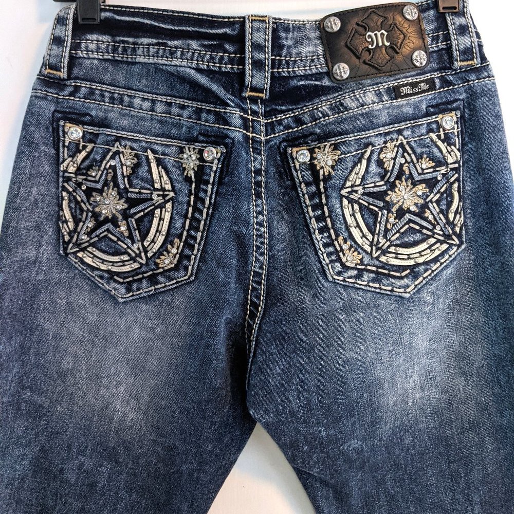 Miss Me medium wash relaxed boot jeans